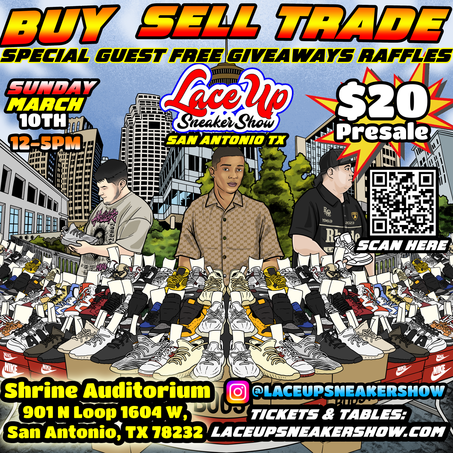 Lace up shop sneaker show