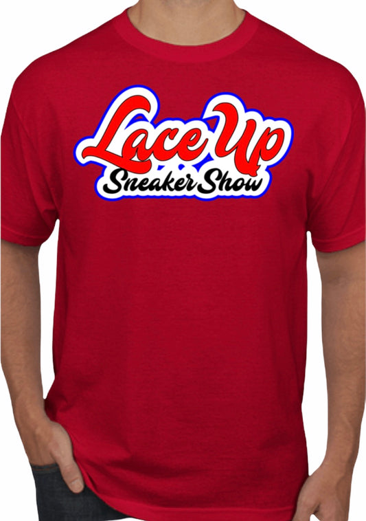 Red Laceupsneakershow Shirt