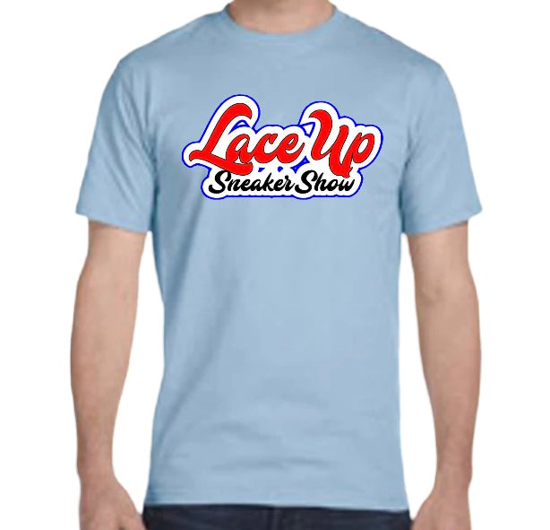 Light Blue Laceupsneakershow Shirt